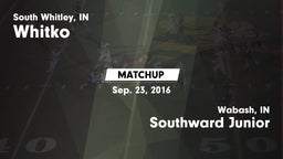 Matchup: Whitko  vs. Southward Junior  2016