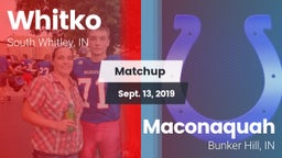 Matchup: Whitko  vs. Maconaquah  2019
