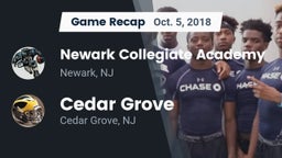 Recap: Newark Collegiate Academy  vs. Cedar Grove  2018