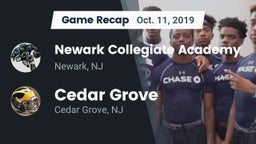Recap: Newark Collegiate Academy  vs. Cedar Grove  2019