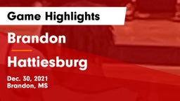 Brandon  vs Hattiesburg  Game Highlights - Dec. 30, 2021