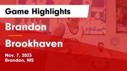 Brandon  vs Brookhaven  Game Highlights - Nov. 7, 2023