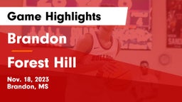 Brandon  vs Forest Hill  Game Highlights - Nov. 18, 2023