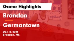 Brandon  vs Germantown  Game Highlights - Dec. 8, 2023