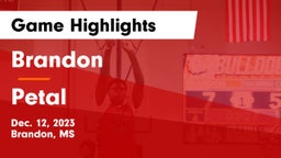 Brandon  vs Petal  Game Highlights - Dec. 12, 2023