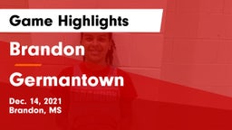 Brandon  vs Germantown  Game Highlights - Dec. 14, 2021