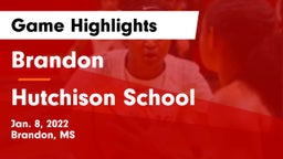 Brandon  vs Hutchison School Game Highlights - Jan. 8, 2022
