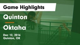 Quinton  vs Oktaha Game Highlights - Dec 12, 2016