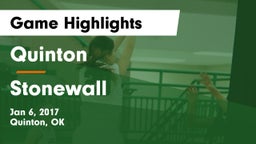Quinton  vs Stonewall  Game Highlights - Jan 6, 2017