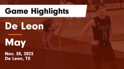 De Leon  vs May  Game Highlights - Nov. 30, 2023