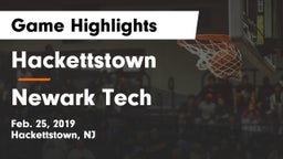 Hackettstown  vs Newark Tech  Game Highlights - Feb. 25, 2019