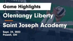 Olentangy Liberty  vs Saint Joseph Academy Game Highlights - Sept. 24, 2022