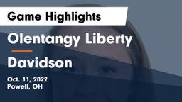 Olentangy Liberty  vs Davidson  Game Highlights - Oct. 11, 2022