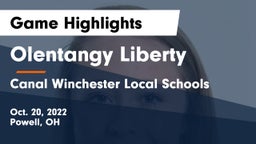 Olentangy Liberty  vs Canal Winchester Local Schools Game Highlights - Oct. 20, 2022