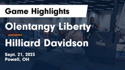 Olentangy Liberty  vs Hilliard Davidson  Game Highlights - Sept. 21, 2023