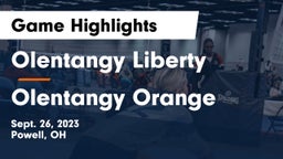 Olentangy Liberty  vs Olentangy Orange  Game Highlights - Sept. 26, 2023
