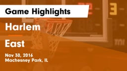 Harlem  vs East Game Highlights - Nov 30, 2016