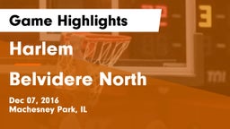 Harlem  vs Belvidere North  Game Highlights - Dec 07, 2016