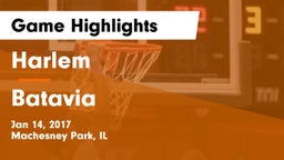 Harlem  vs Batavia  Game Highlights - Jan 14, 2017