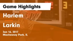 Harlem  vs Larkin  Game Highlights - Jan 16, 2017