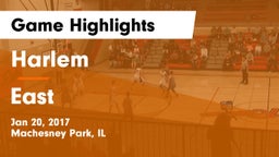 Harlem  vs East  Game Highlights - Jan 20, 2017