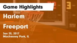 Harlem  vs Freeport  Game Highlights - Jan 25, 2017