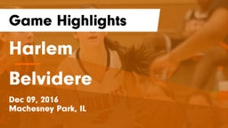 Harlem  vs Belvidere  Game Highlights - Dec 09, 2016