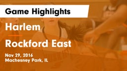 Harlem  vs Rockford East  Game Highlights - Nov 29, 2016
