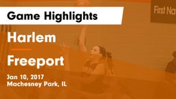 Harlem  vs Freeport  Game Highlights - Jan 10, 2017