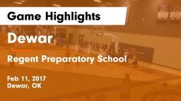 Dewar  vs Regent Preparatory School  Game Highlights - Feb 11, 2017