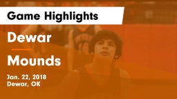 Dewar  vs Mounds  Game Highlights - Jan. 22, 2018