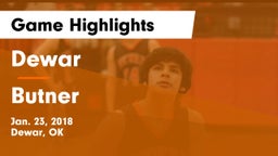 Dewar  vs Butner Game Highlights - Jan. 23, 2018