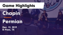 Chapin  vs Permian  Game Highlights - Dec. 12, 2019