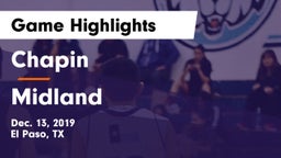 Chapin  vs Midland  Game Highlights - Dec. 13, 2019
