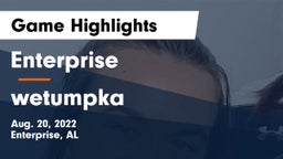 Enterprise  vs wetumpka Game Highlights - Aug. 20, 2022