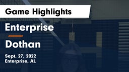 Enterprise  vs Dothan  Game Highlights - Sept. 27, 2022