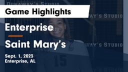 Enterprise  vs Saint Mary’s  Game Highlights - Sept. 1, 2023