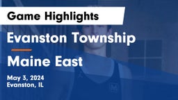 Evanston Township  vs Maine East  Game Highlights - May 3, 2024