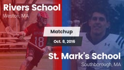 Matchup: Rivers vs. St. Mark's School 2016