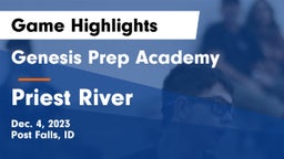 Genesis Prep Academy  vs Priest River  Game Highlights - Dec. 4, 2023