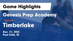 Genesis Prep Academy  vs Timberlake  Game Highlights - Dec. 21, 2023
