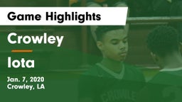 Crowley  vs Iota Game Highlights - Jan. 7, 2020