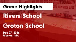 Rivers School vs Groton School  Game Highlights - Dec 07, 2016
