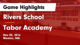 Rivers School vs Tabor Academy  Game Highlights - Dec 03, 2016
