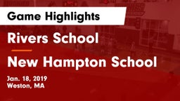 Rivers School vs New Hampton School  Game Highlights - Jan. 18, 2019