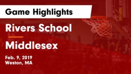 Rivers School vs Middlesex  Game Highlights - Feb. 9, 2019