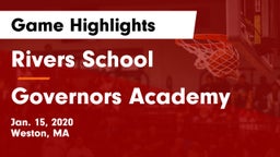 Rivers School vs Governors Academy Game Highlights - Jan. 15, 2020