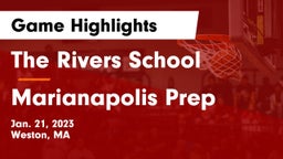 The Rivers School vs Marianapolis Prep Game Highlights - Jan. 21, 2023