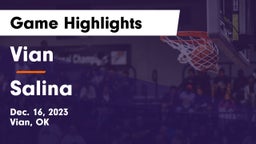 Vian  vs Salina  Game Highlights - Dec. 16, 2023