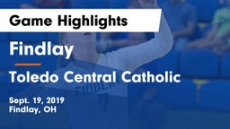Findlay  vs Toledo Central Catholic Game Highlights - Sept. 19, 2019